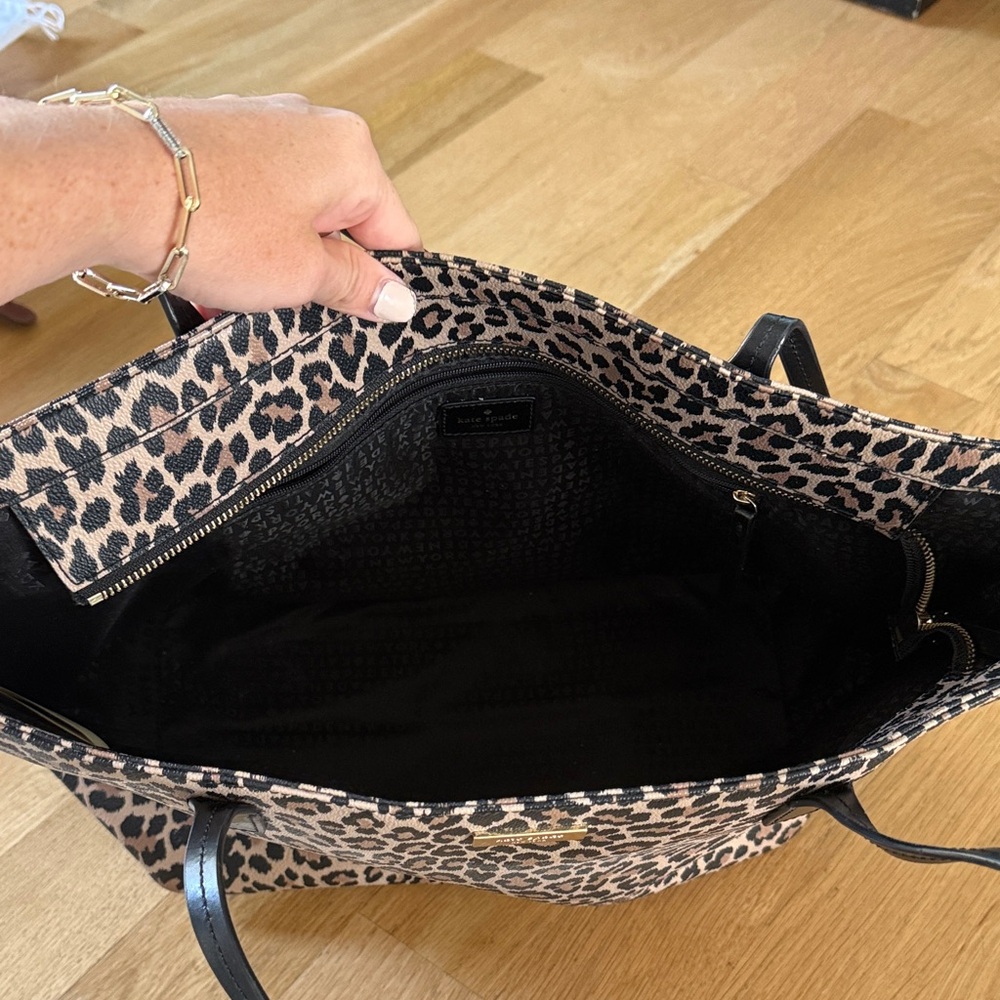Kate Spade Leopard Print Tote Bag - Picture 3 of 3